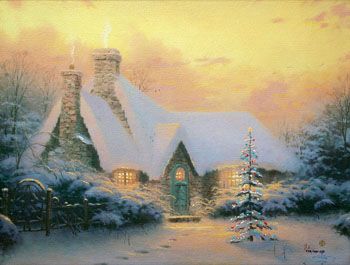 Thomas Kinkade   Christmas Tree Cottage