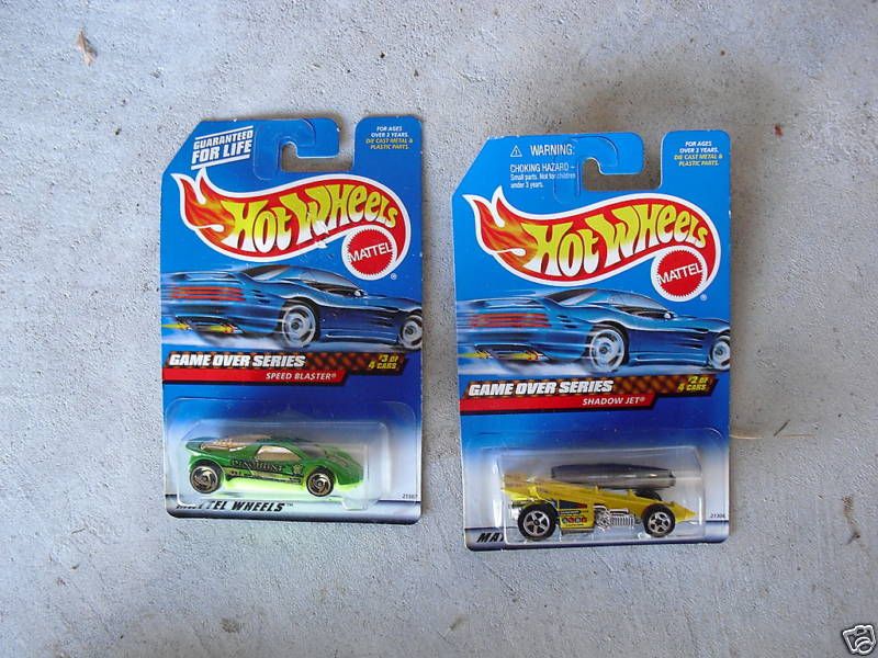 Lot of 2 1998 Hot Wheels Game Over Series Cars MIP  