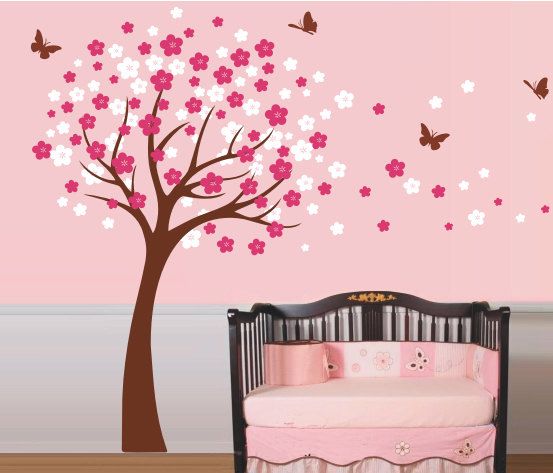   Baby Room Tree Nature Vinyl Wall Paper Decal Art Sticker Q40  