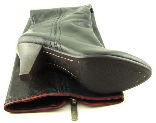 FRYE DANNIKA PIPING Zip Black Womens Shoes Boots 6  