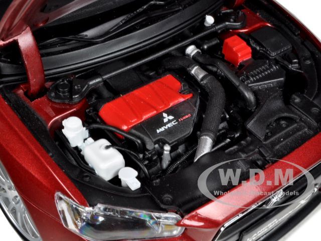   Mitsubishi Lancer Evolution X Red die cast car model by Suntrade