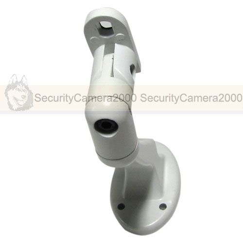 White Wall Mount Metal Material Bracket for CCTV Camera  