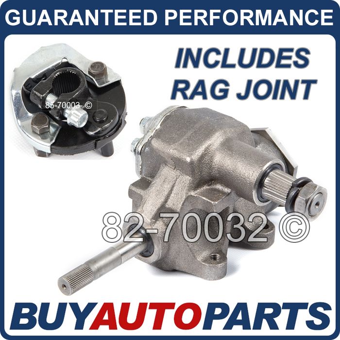 BRAND NEW QUICK RATIO MANUAL STEERING GEARBOX & COUPLER FOR CHEVY / GM 
