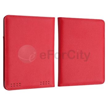 Leather Pouch Case Cover Jacket for  Kindle Touch Red  