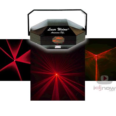 AMERICAN DJ LIGHTING RED LASER WIDOW CLUB LIGHTING FX 640282012409 