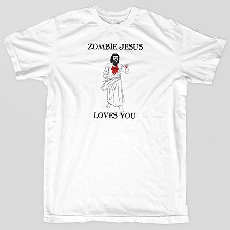   JESUS LOVES YOU horror Dawn Day of the dead Zombieland T Shirt  