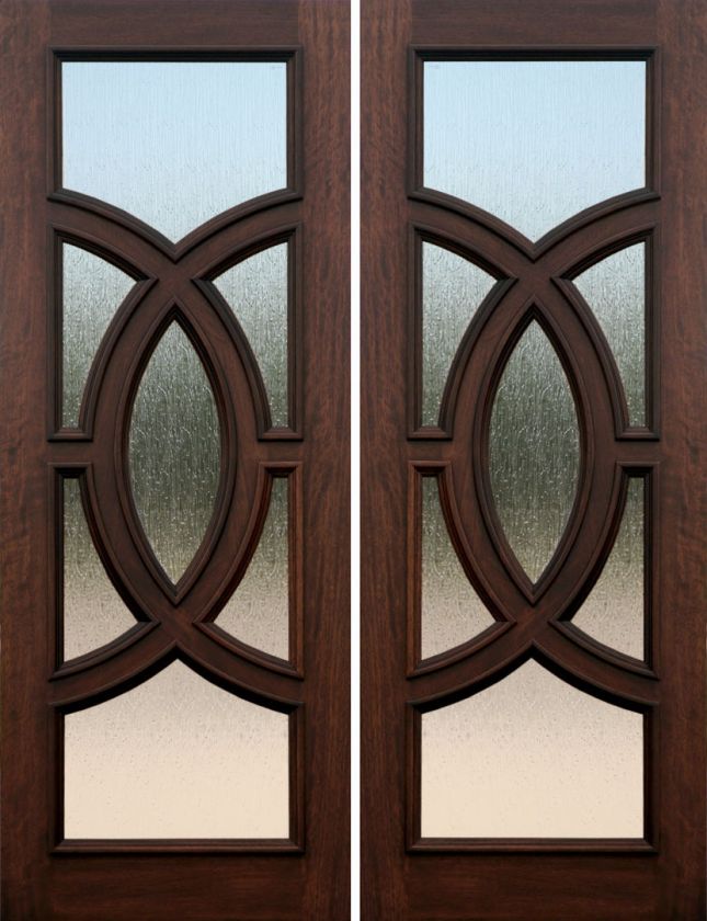 Mahogany Exterior Entry Double Door  