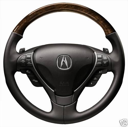 2010 Acura ZDX Accy Wood Grain Leather Steering Wheel  